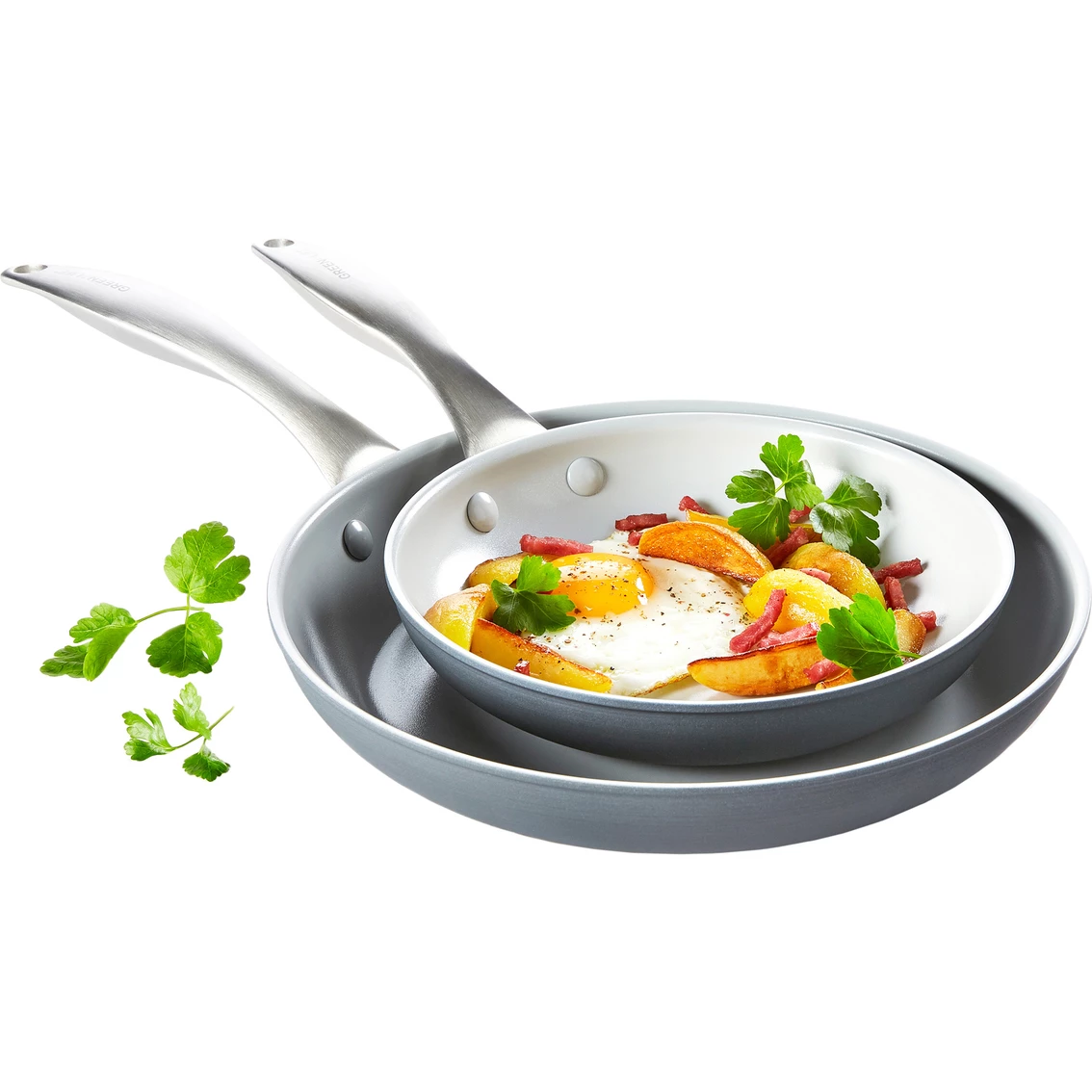 Discount 🔔 GreenLife Classic Pro 8 In. And 10 In. Ceramic Nonstick Open Frypan 2 Pc. Set 🎁 - Image 3