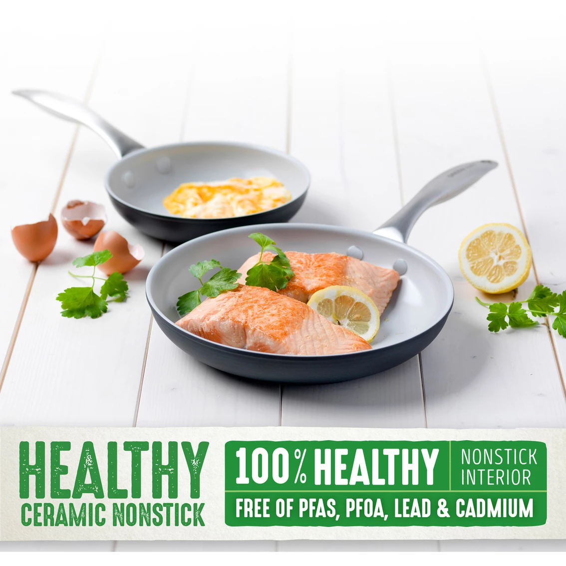 Discount 🔔 GreenLife Classic Pro 8 In. And 10 In. Ceramic Nonstick Open Frypan 2 Pc. Set 🎁 - Image 4