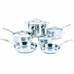 Top 10 😍 Cuisinart Chef's Classic Stainless Steel Cookware 10 Pc. Set 🎁