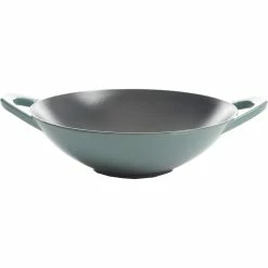 Deals 🤩 Cravings By Chrissy Teigen 12 In. Enamel Cast Iron Wok 🌟