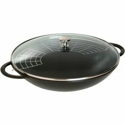 Hot Sale 😉 Staub 12 In. Enameled Cast Iron Perfect Pan With Lid 💯