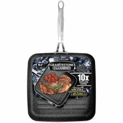 Promo ❤️ Granite Stone Diamond 10.5 In. Nonstick Grill Pan ✨