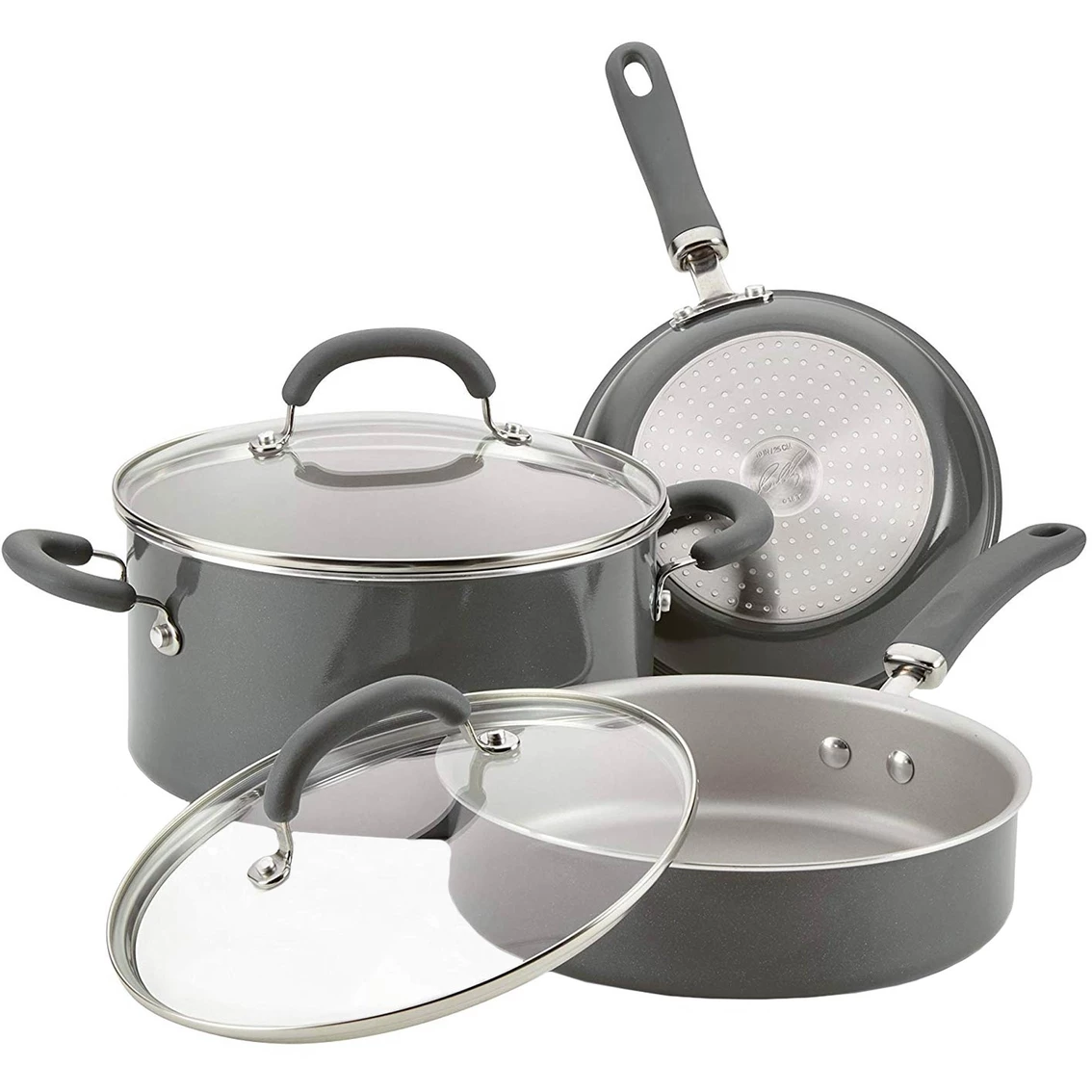 Budget ๐ Rachael Ray Create Delicious 13 Pc. Aluminum Nonstick Cookware Set ๐ฅฐ - Image 4