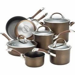 Top 10 😉 Circulon Symmetry Chocolate 11 Pc. Hard-Anodized Nonstick Cookware Set 😉