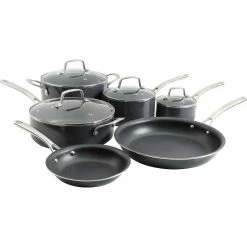 Discount 👏 Martha Stewart Collection Nonstick Hard Anodized 10 Pc. Cookware Set ❤️