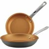 Cheap 🥰 Ayesha Curry Home Collection Hard Anodized Aluminum Skillet 2 Pk. 😀
