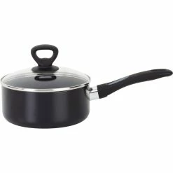 Buy 🌟 Mirro Get A Grip 3 Qt Covered Saucepan, Black ⭐