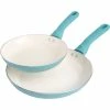 Wholesale 🎁 Spice By Tia Mowry Savory Saffron Frying Pan Set 2 Pc. 👏
