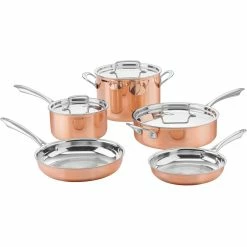 New 💯 Cuisinart Copper Tri Ply Collection 8 Pc. Cookware Set 😍