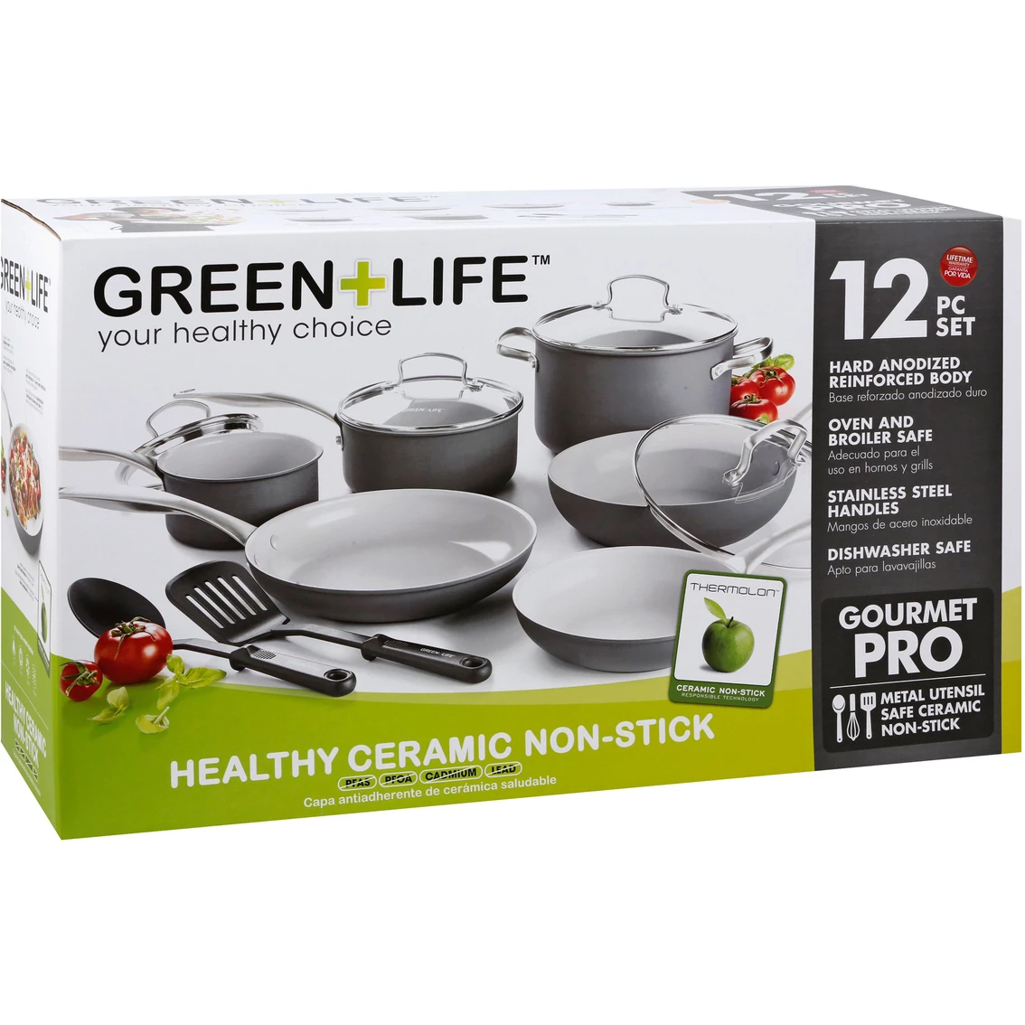 Best deal โญ GreenLife Classic Pro Ceramic Nonstick 12 Pc. Cookware Set ๐คฉ