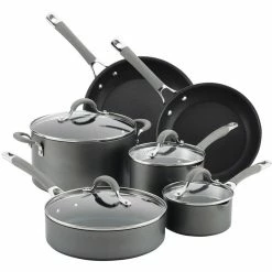 Discount 😀 Meyer Circulon Elementum 10 Pc. Hard Anodized Nonstick Cookware Set 🤩