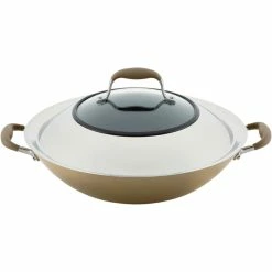 Hot Sale ❤️ Anolon 14 In. Covered Wok With Side Handles 🎁