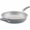 Hot Sale 🌟 Rachael Ray Create Delicious 12.5 In. Aluminum Nonstick Deep Skillet 🔔