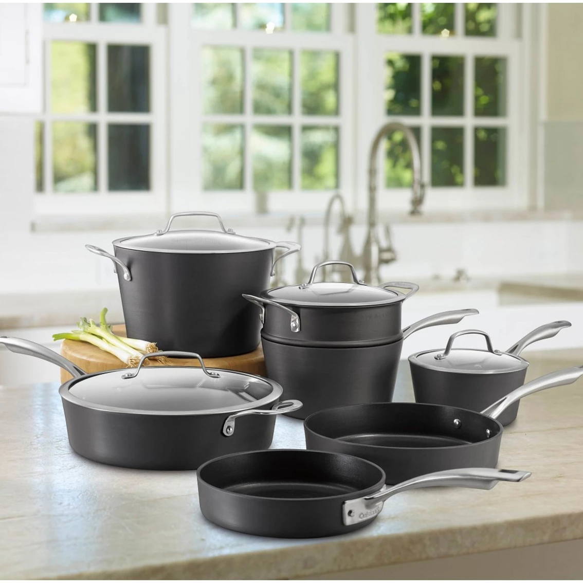 Hot Sale โญ Cuisinart Conical Hard Anodized Induction 11 Pc. Cookware Set ๐ฅฐ - Image 2