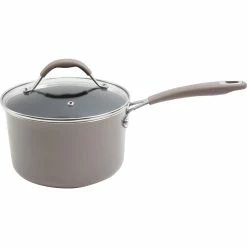 Deals 🧨 Cravings By Chrissy Teigen 3.5 Qt. Nonstick Aluminum Saucepan 🔥