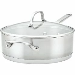 Flash Sale 🔥 KitchenAid 4.5 Qt. Stainless Steel Deep Saute Pan With Helper Handle And Lid 😍