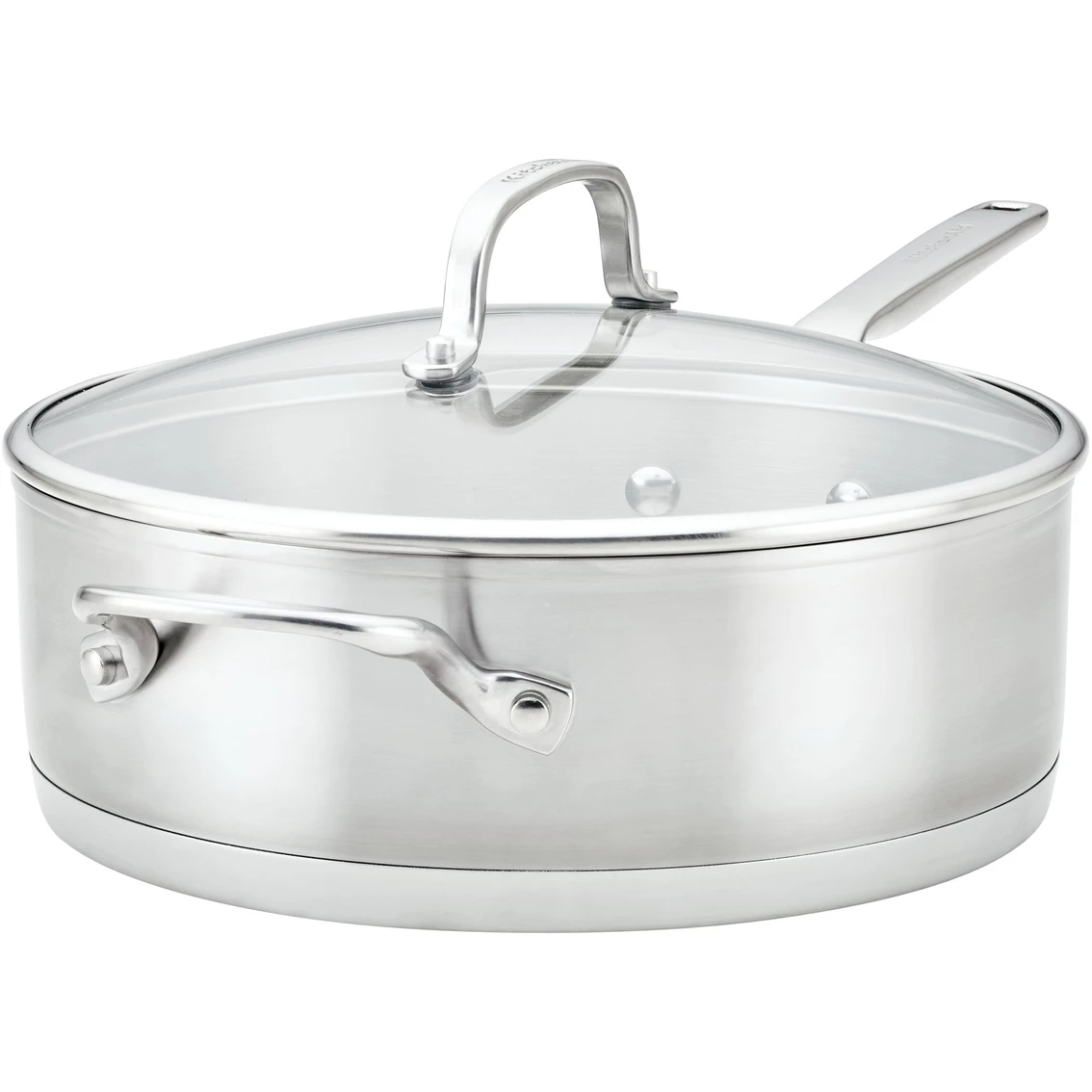 Flash Sale ๐ฅ KitchenAid 4.5 Qt. Stainless Steel Deep Saute Pan With Helper Handle And Lid ๐