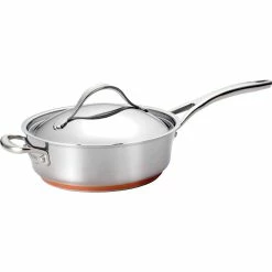 Top 10 ✔️ Anolon Nouvelle Copper Stainless Steel 3 Qt. Covered Saute With Helper Handle 😀