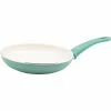 Wholesale 🔥 GreenLife Softgrip 8" Ceramic Non-Stick Open Frypan, Turqouise With Cream Interior 👍