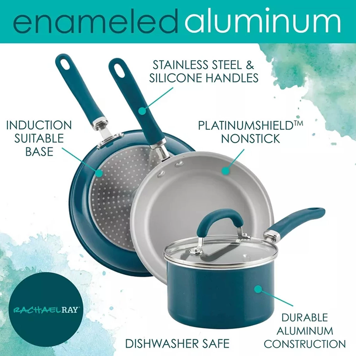 Brand new 🌟 Rachael Ray Create Delicious 12.5 In. Aluminum Nonstick Deep Skillet 🎉 - Image 5