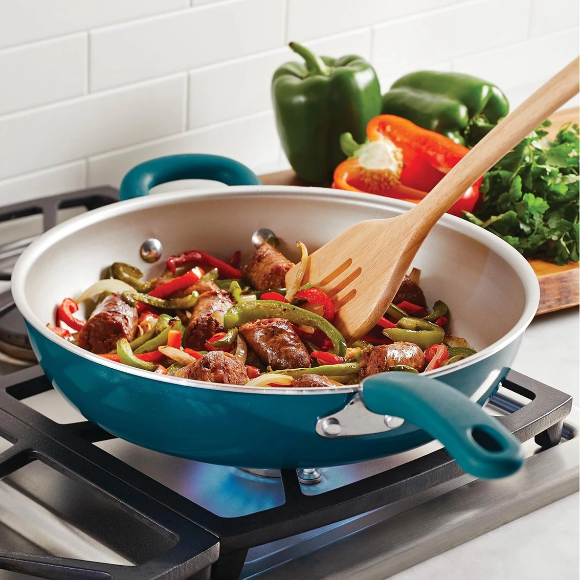 Brand new 🌟 Rachael Ray Create Delicious 12.5 In. Aluminum Nonstick Deep Skillet 🎉 - Image 6