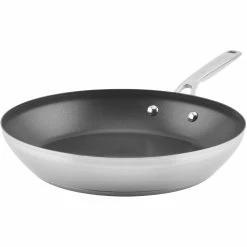 Top 10 🥰 KitchenAid 12 In. 3 Ply Base Stainless Steel Nonstick Frying Pan 😍