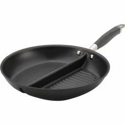 Cheap ๐ Anolon Advanced Hard Anodized Nonstick 12.5 In. Divided Grill And Griddle Skillet ๐ฅ
