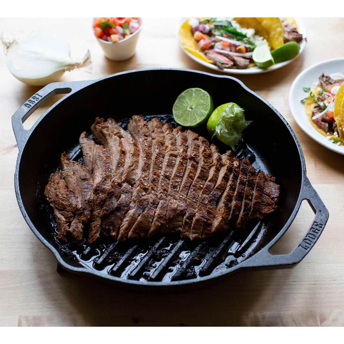 Budget ๐ Lodge Cast Iron Dual Handle Grill Pan 12 In. ๐คฉ - Image 3