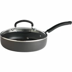 New 💯 T-fal Ultimate Nonstick Hard Anodized 10 In. Covered Deep Saute Pan 🤩