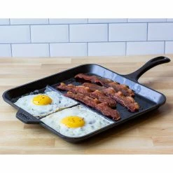 Best deal ๐งจ Lodge Cast Iron 11 In. Square Divided Griddle โค๏ธ