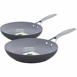 Brand new 👏 GreenPan Paris Pro 10 In. And 12 In. Ceramic Nonstick Open Frypan Set 😀