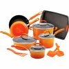 Cheap 😍 Rachael Ray Porcelain Nonstick 14 Pc. Cookware Set With Bakeware And Tools 😍