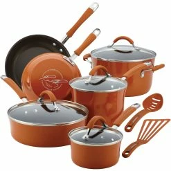 Brand new ๐ฅฐ Rachael Ray Cucina Hard Enamel Nonstick 12 Pc. Cookware Set ๐