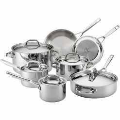 Brand new ⭐ Alfay Designs Anolon Tri Ply Clad Stainless Steel 12 Pc. Cookware Set 😍