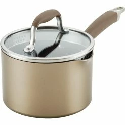 Discount ๐ Anolon Advanced Home 2 Qt. Covered Straining Saucepan โจ