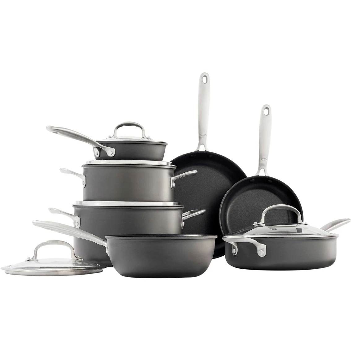 Promo ๐งจ OXO Good Grips Non-Stick Pro 12 Pc. Cookware Set ๐