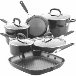 New 😍 KitchenAid Kitchen Aid Hard Anodized 10 Pc. Cookware Set 🌟