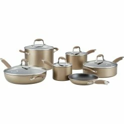 Cheap 👍 Anolon Home Hard Anodized Nonstick 11 Pc. Cookware Set 😉