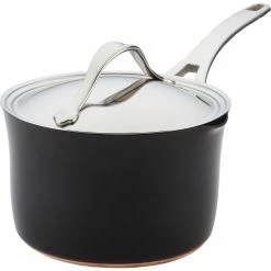 Best deal 🥰 Anolon Nouvelle Copper Luxe Onyx 3.5 Qt. Saucepan ✨