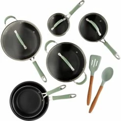 Coupon 🥰 Cravings By Chrissy Teigen Nonstick Aluminum Cookware 12 Pc. Set 👏