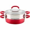 Best Sale 💯 Rachael Ray Create Delicious Aluminum Nonstick 3 Qt. Steam Set ✔️