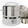 Brand new 💯 Euro Cuisine FS2500 Stainless Steel Two Tier Electric Food Steamer 🛒
