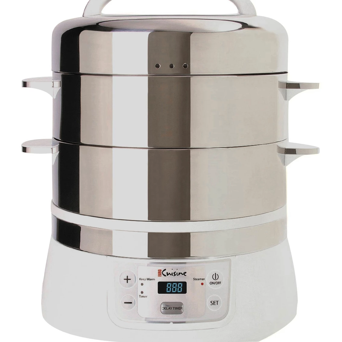Brand new ๐ฏ Euro Cuisine FS2500 Stainless Steel Two Tier Electric Food Steamer ๐ - Image 2
