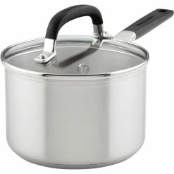 Budget 🌟 KitchenAid Kitchen Aid Stainless Steel Covered 2 Qt. Saucepan 🛒