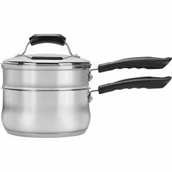 Promo ✨ Range Kleen 3 Qt. Basic Stainless Steel Double Boiler With Insert And Steamer 🎉
