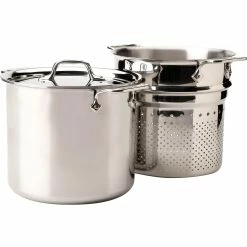 Deals 😉 All-Clad Stainless Steel 7 Qt. Pasta Pentola With Lid ⌛