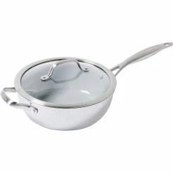 Discount 🤩 GreenPan Venice Pro 3.5QT Ceramic Non-Stick Covered Chef's Pan With Handle Helper 👍