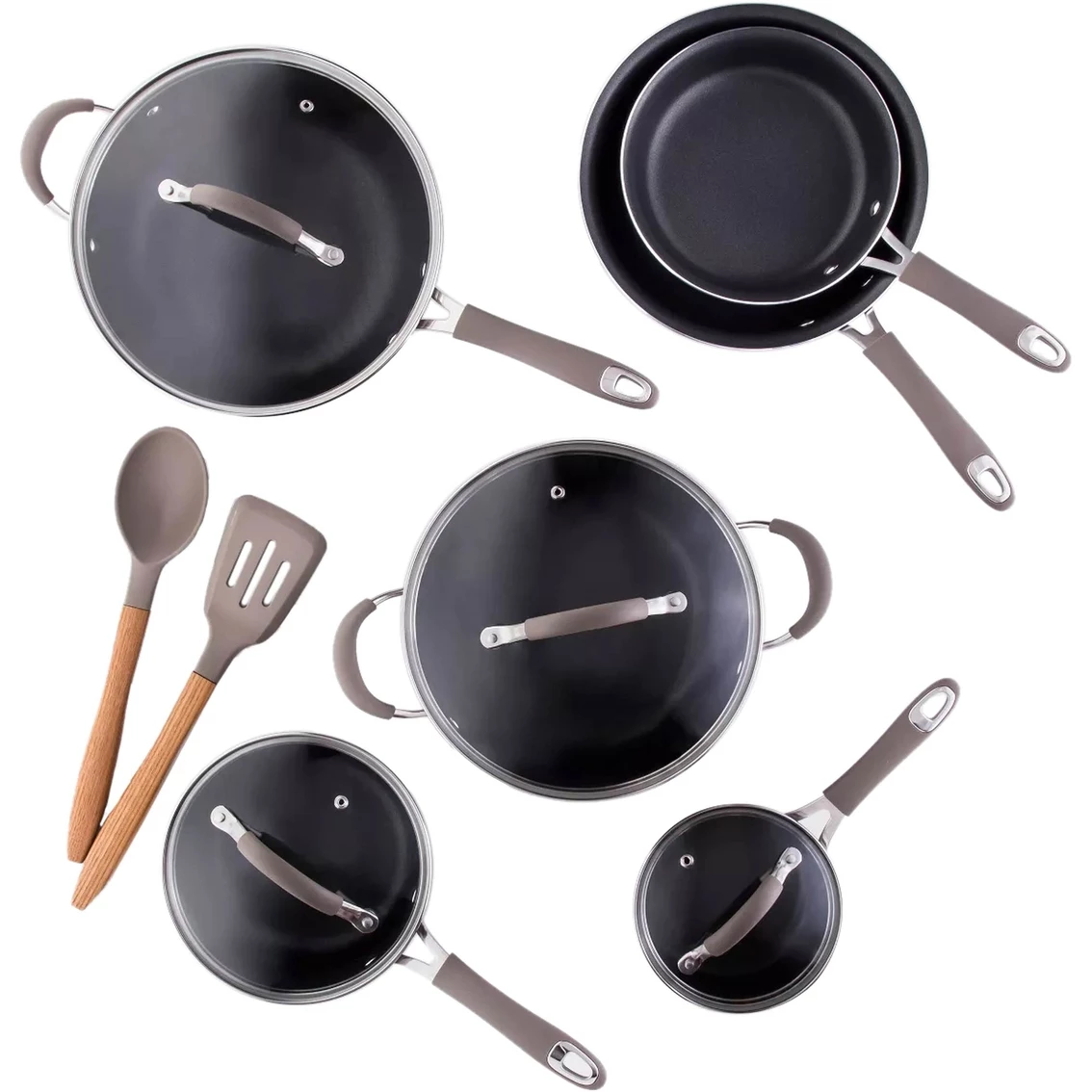 Discount โ Cravings By Chrissy Teigen Nonstick Aluminum Cookware 12 Pc. Set ๐